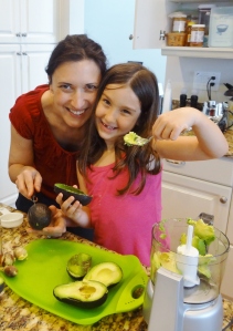 Marissa cooking with her incredibly patient Auntie!